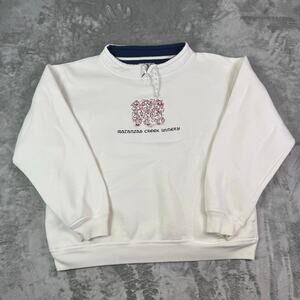 VTG Gear for Sports Matanzas Creek Winery mock neck sweatshirt pullover mens L